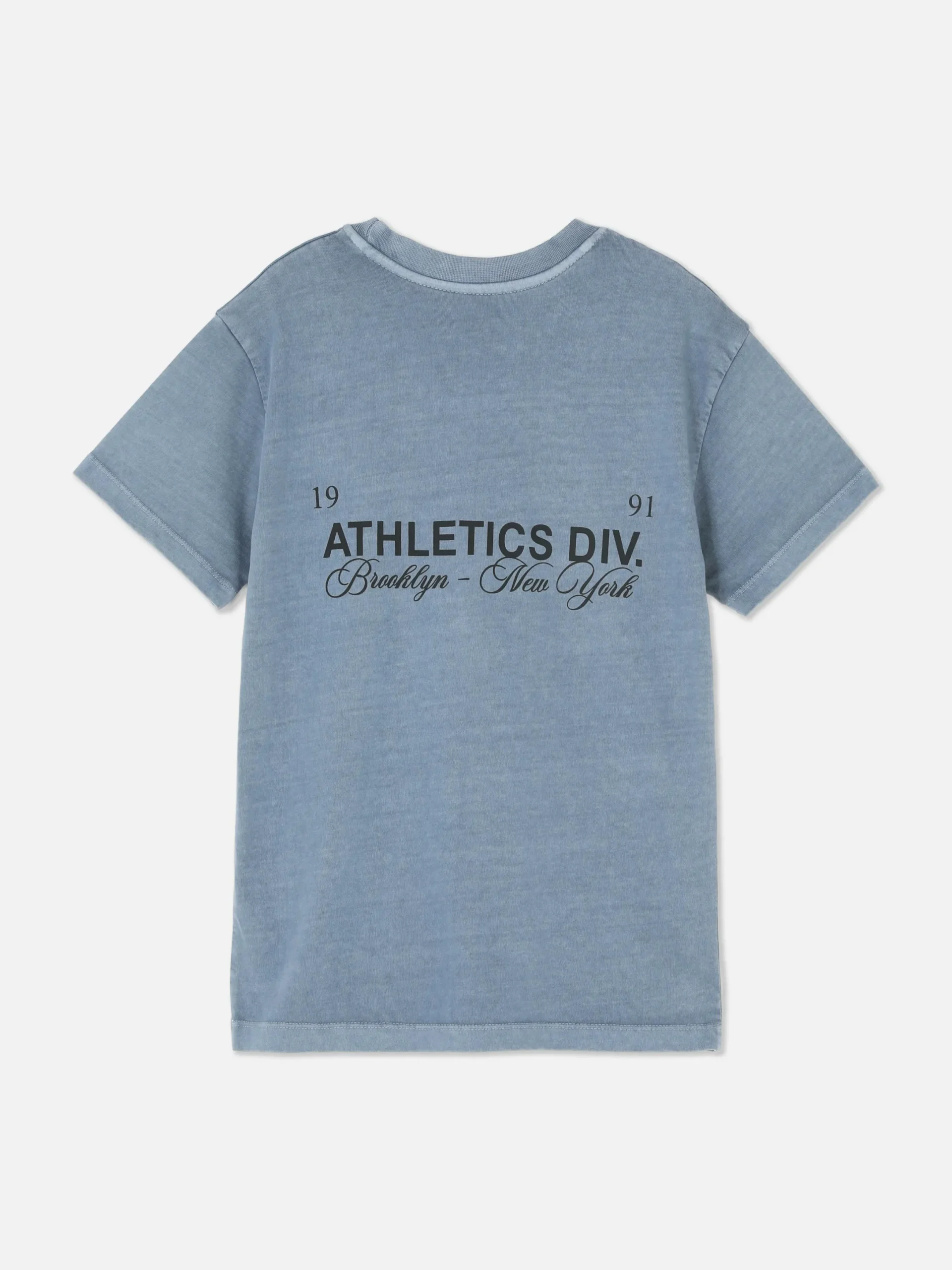 Hauts Et T-Shirts|Primark T-shirt De Sport Graphique à Manches Courtes Bleu