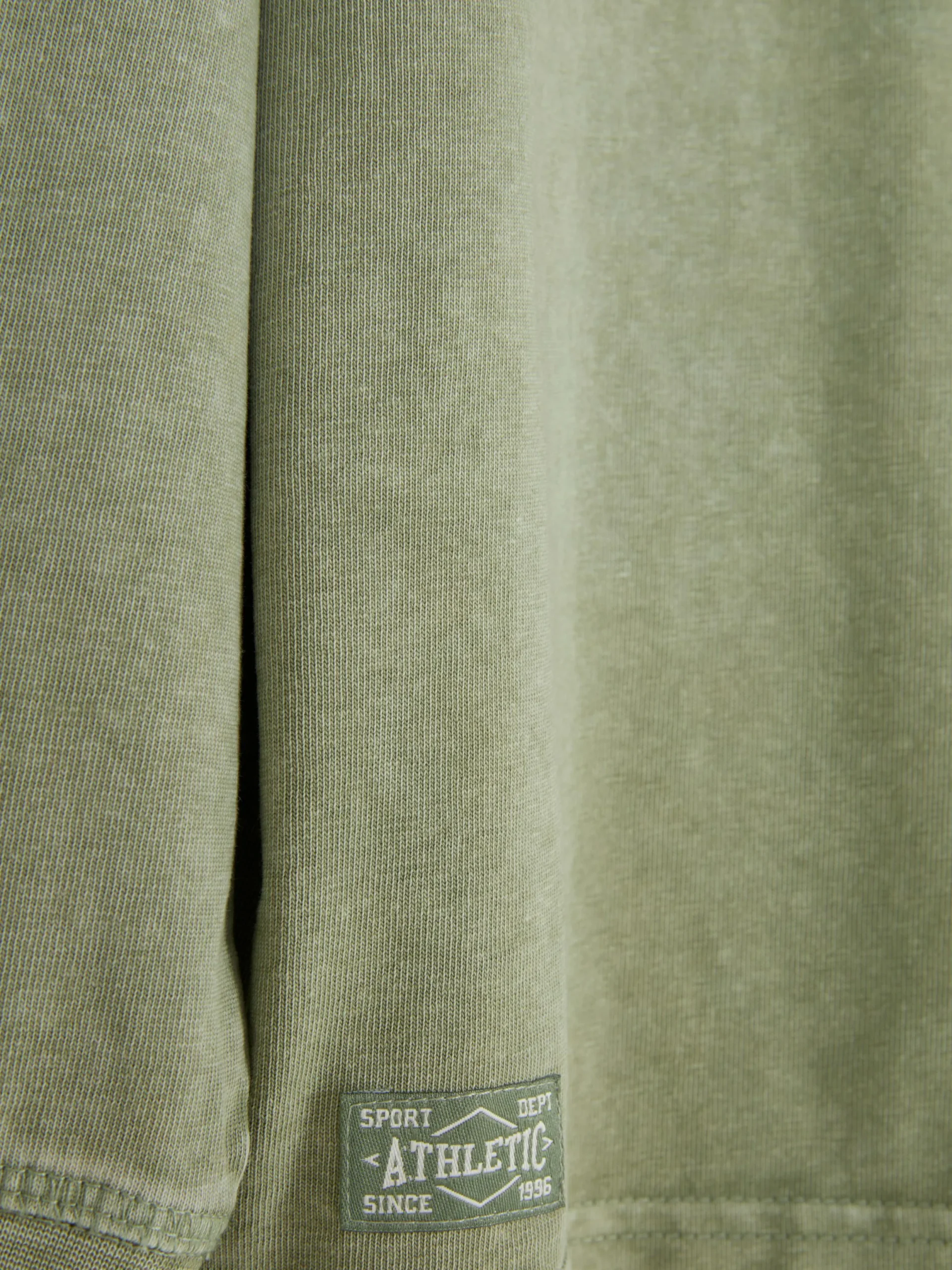 Hauts Et T-Shirts|Primark T-shirt Délavé à Manches Longues Vert