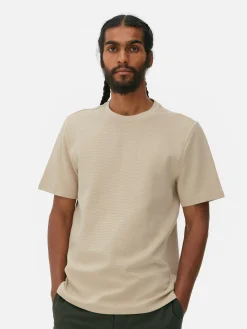 Hauts Et T-Shirts|Primark T-shirt En Maille Ottoman Côtelée Grège