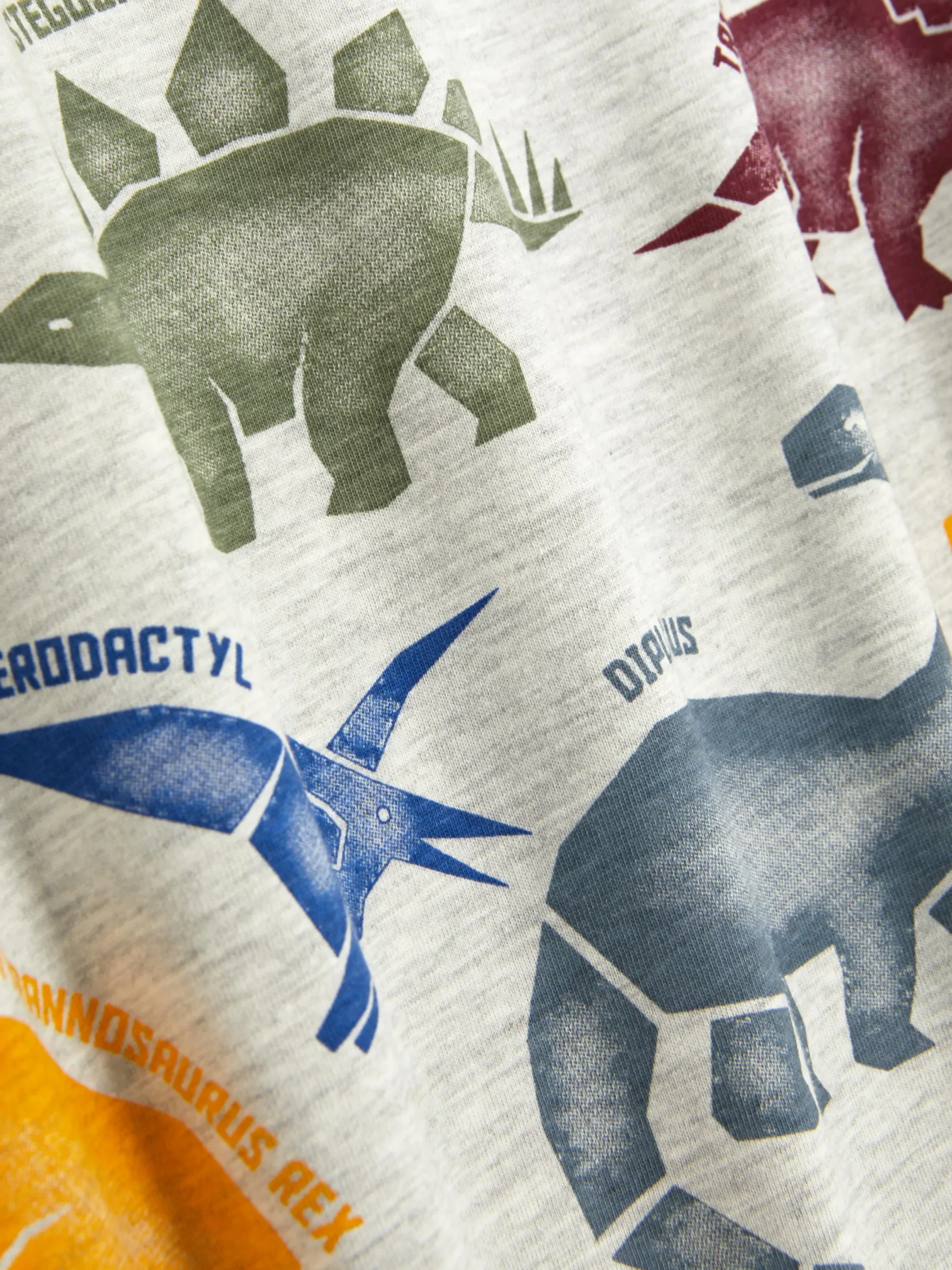 Hauts Et T-Shirts|Primark T-shirt Graphique à Manches Courtes Gris chiné