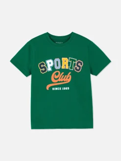 Hauts Et T-Shirts|Primark T-shirt Graphique à Manches Courtes Vert