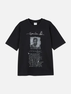 T-Shirts Et Sweat-Shirts À Motifs|Hauts Et T-Shirts|Primark T-shirt Graphique Avec Inscription Tupac Noir
