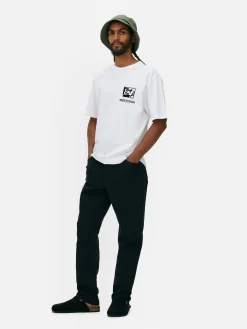 T-Shirts Et Sweat-Shirts À Motifs|Hauts Et T-Shirts|Primark T-shirt Graphique Disney Mickey Mouse X Keith Haring Blanc