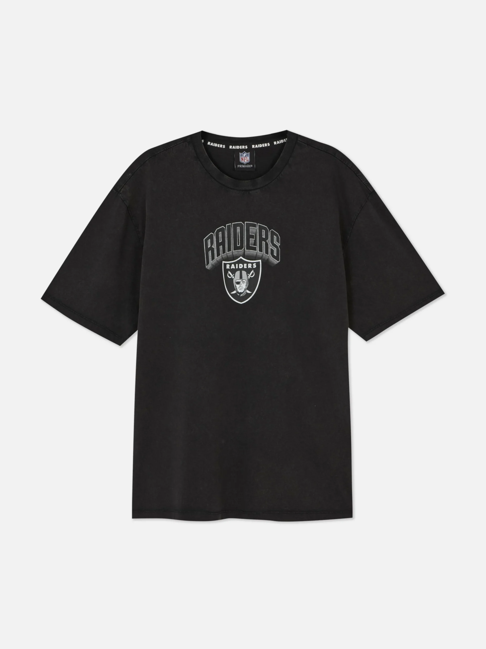 T-Shirts Et Sweat-Shirts À Motifs|Hauts Et T-Shirts|Primark T-shirt Graphique NFL Las Vegas Raiders Anthracite