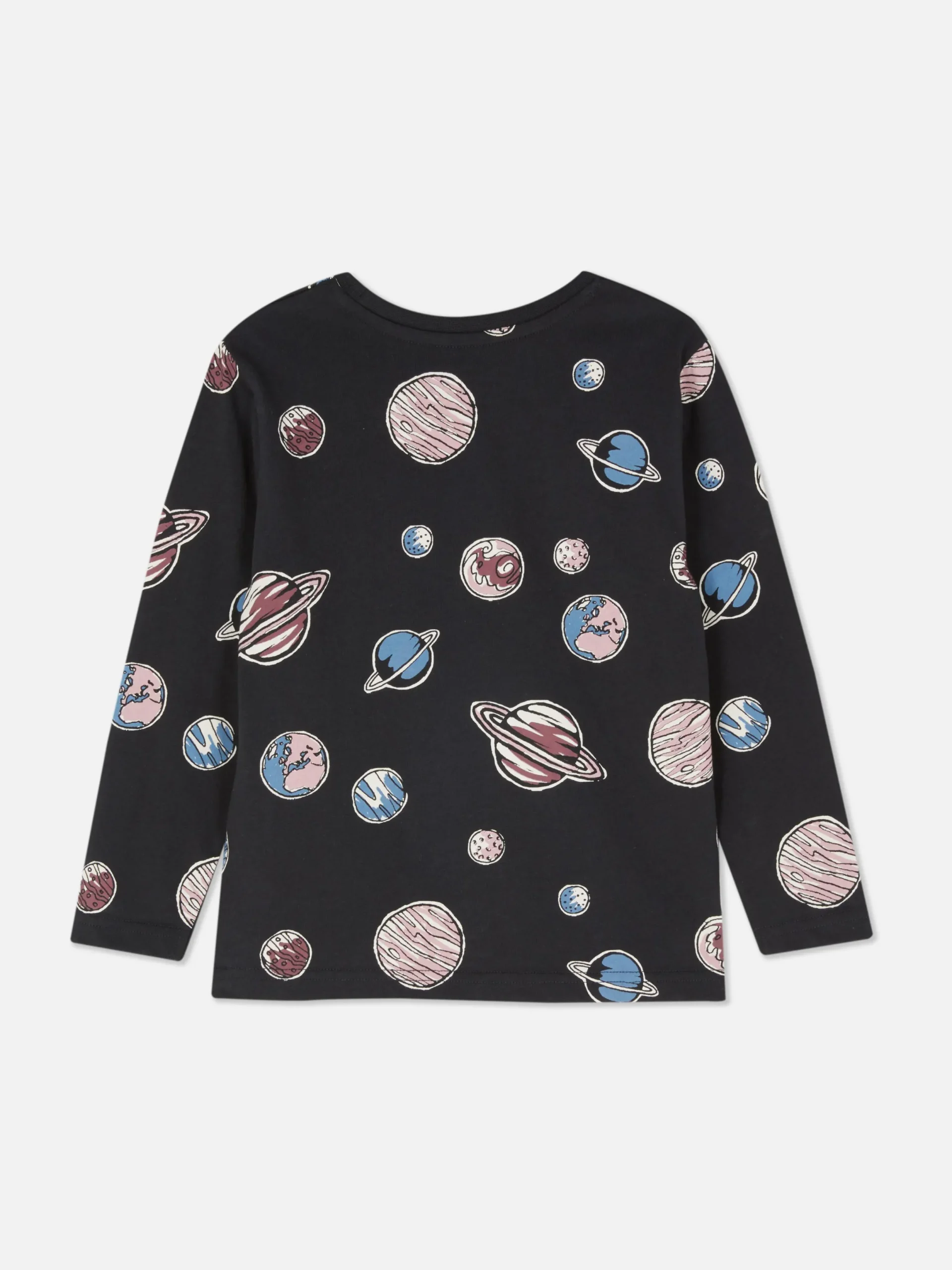 Hauts Et T-Shirts|Primark T-shirt Imprimé à Manches Longues Noir