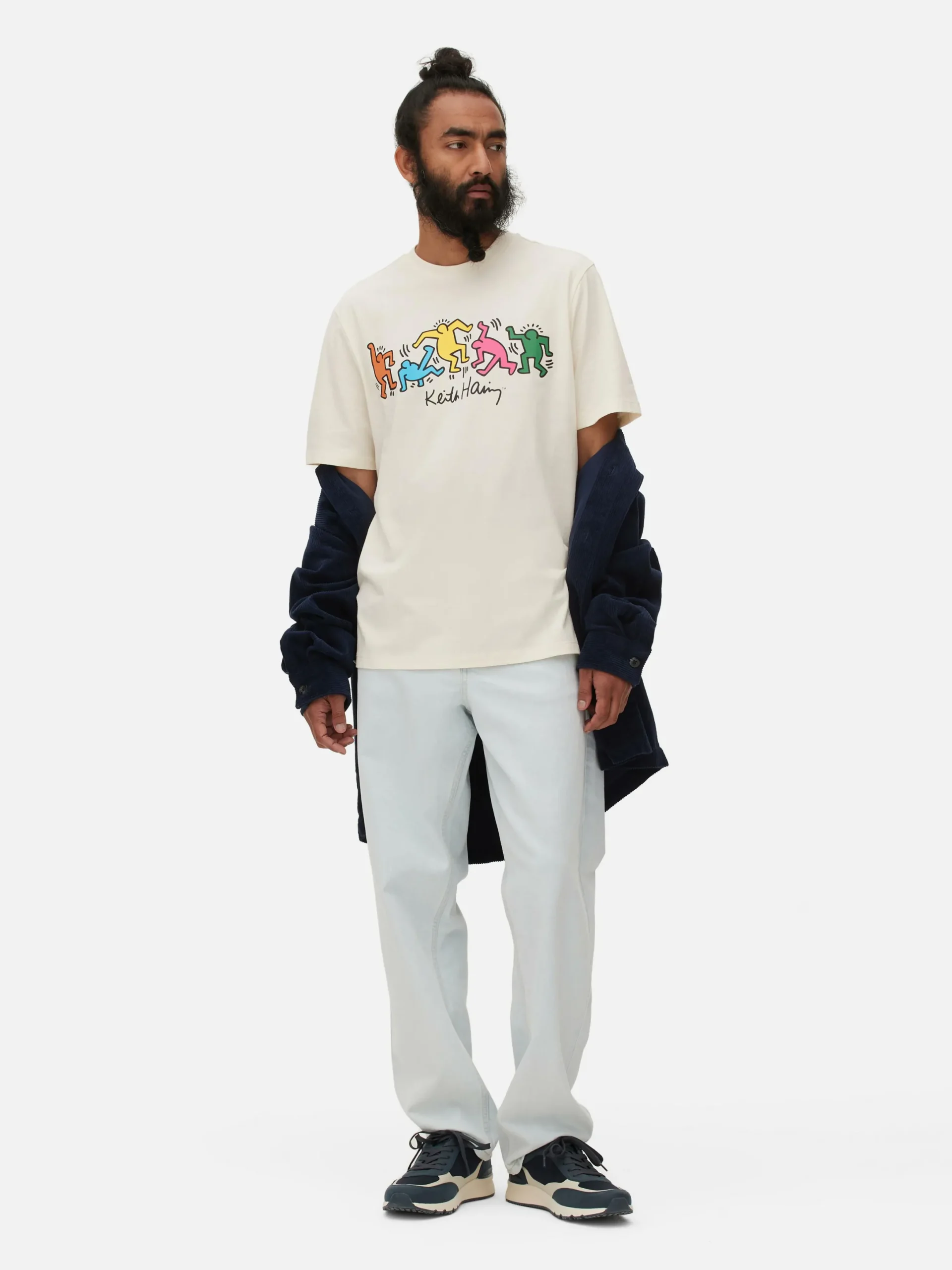 Hauts Et T-Shirts|Primark T-shirt Keith Haring Untitled (Dance) Écru