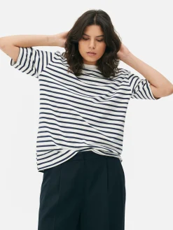 Hauts Et T-Shirts|Primark T-shirt Oversize à Manches Courtes Multicolore