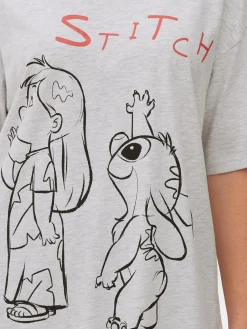 Hauts Et T-Shirts|Primark T-shirt Oversize Disney Lilo & Stitch Gris