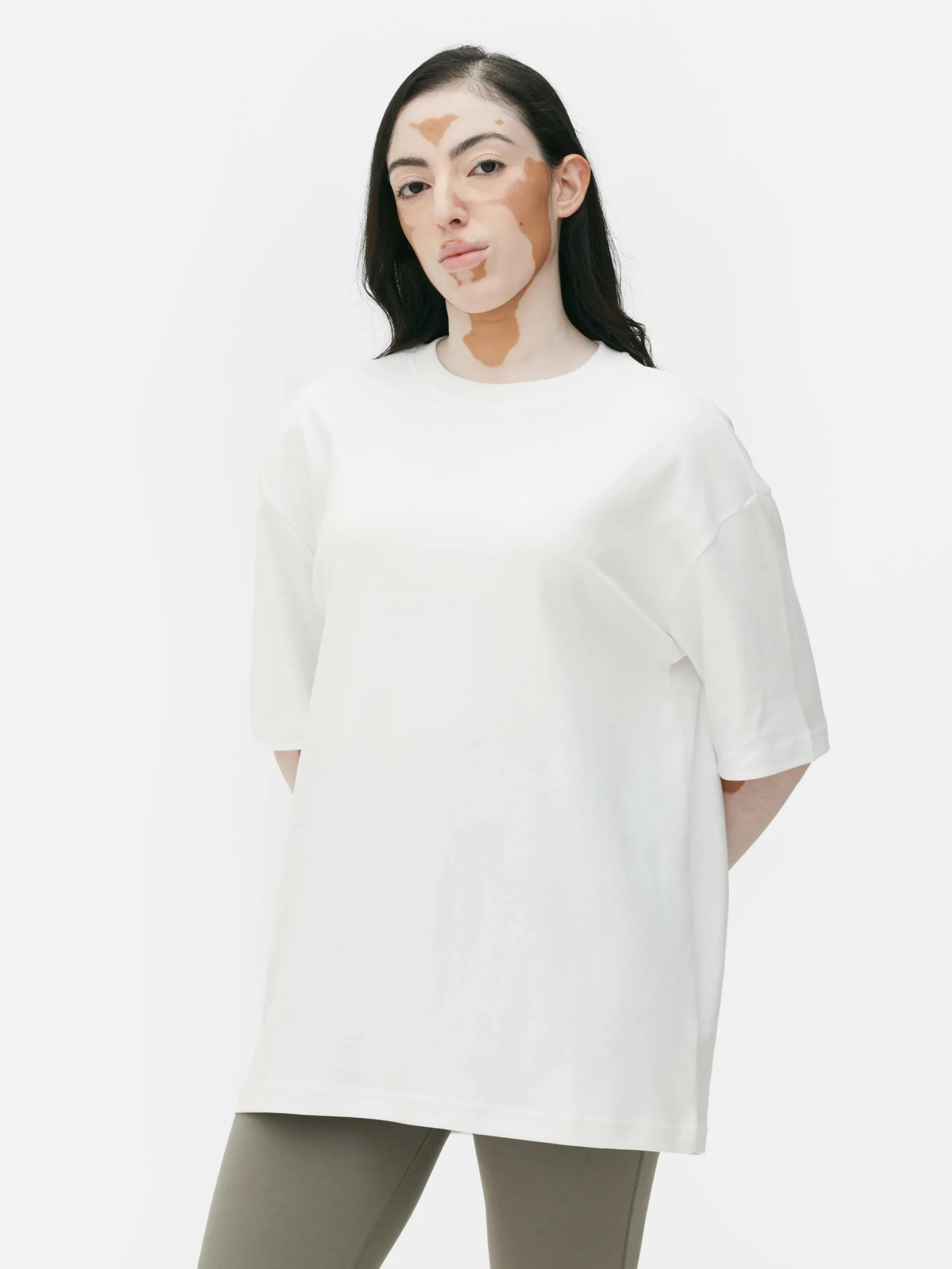 Hauts Et T-Shirts|Primark T-shirt Oversize En Jersey Incontournable Blanc