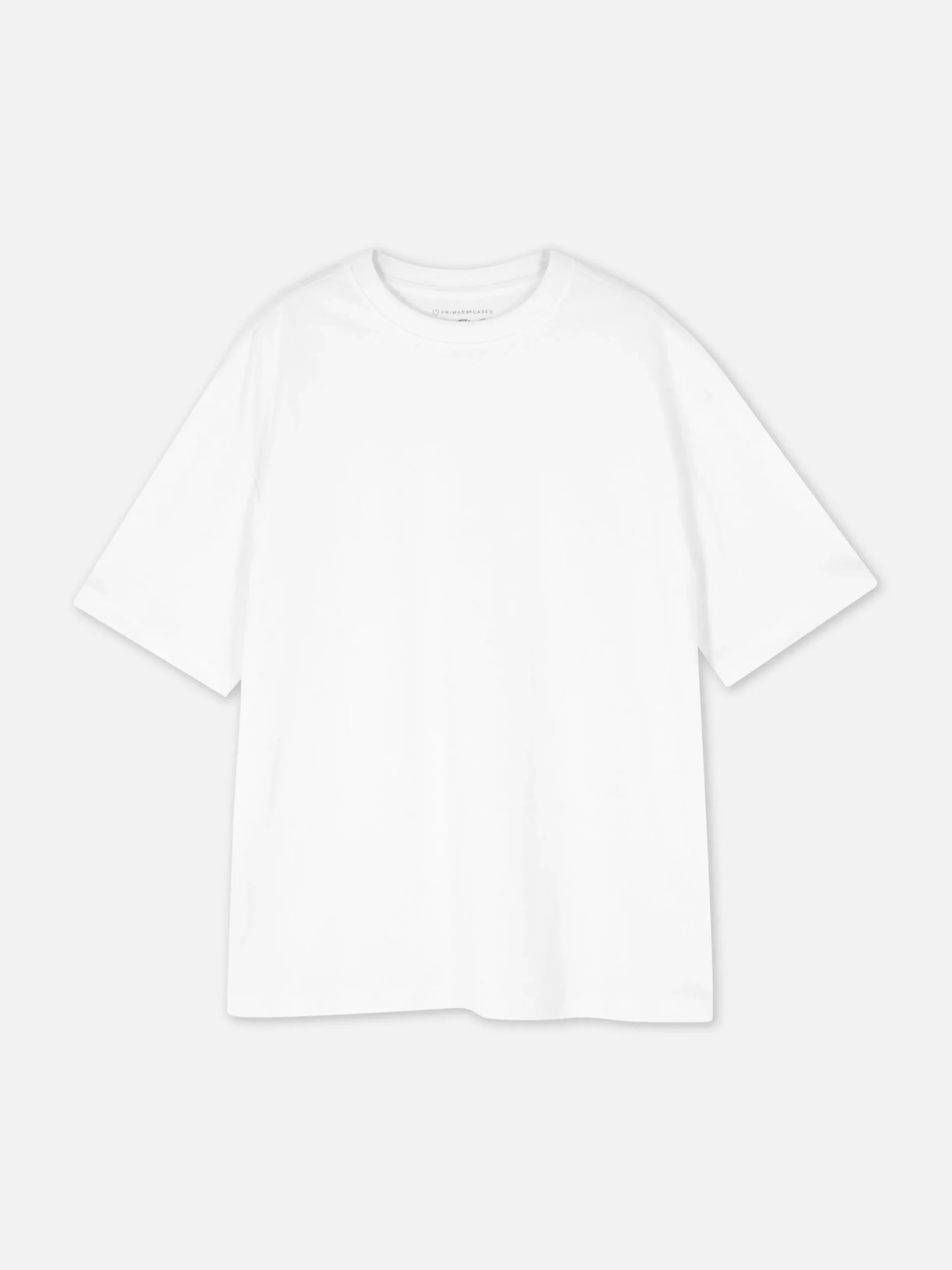 Hauts Et T-Shirts|Primark T-shirt Oversize En Jersey Incontournable Blanc