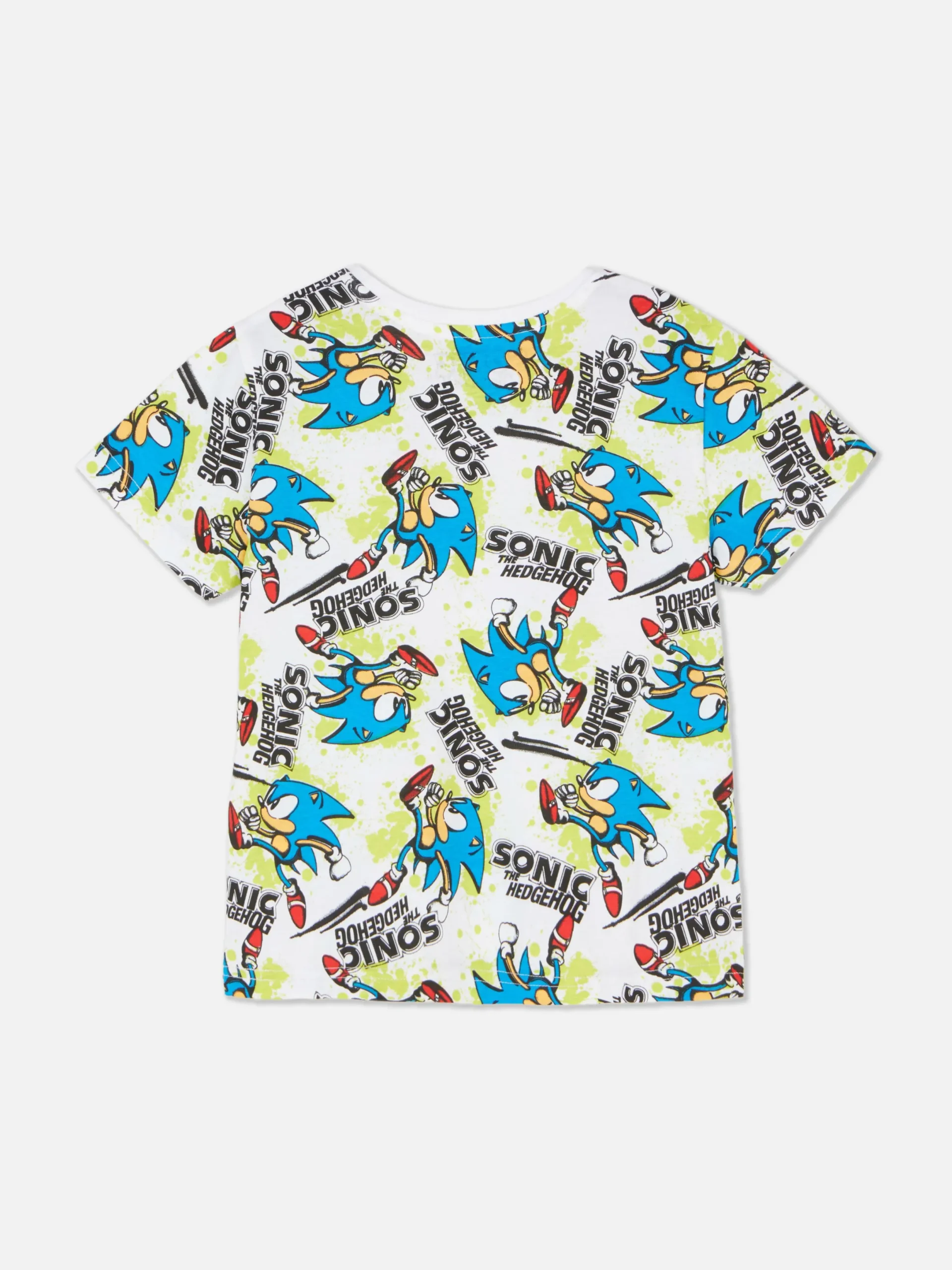 Hauts Et T-Shirts|Primark T-shirt Sonic Le Hérisson Speed Star Blanc