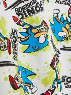 Hauts Et T-Shirts|Primark T-shirt Sonic Le Hérisson Speed Star Blanc