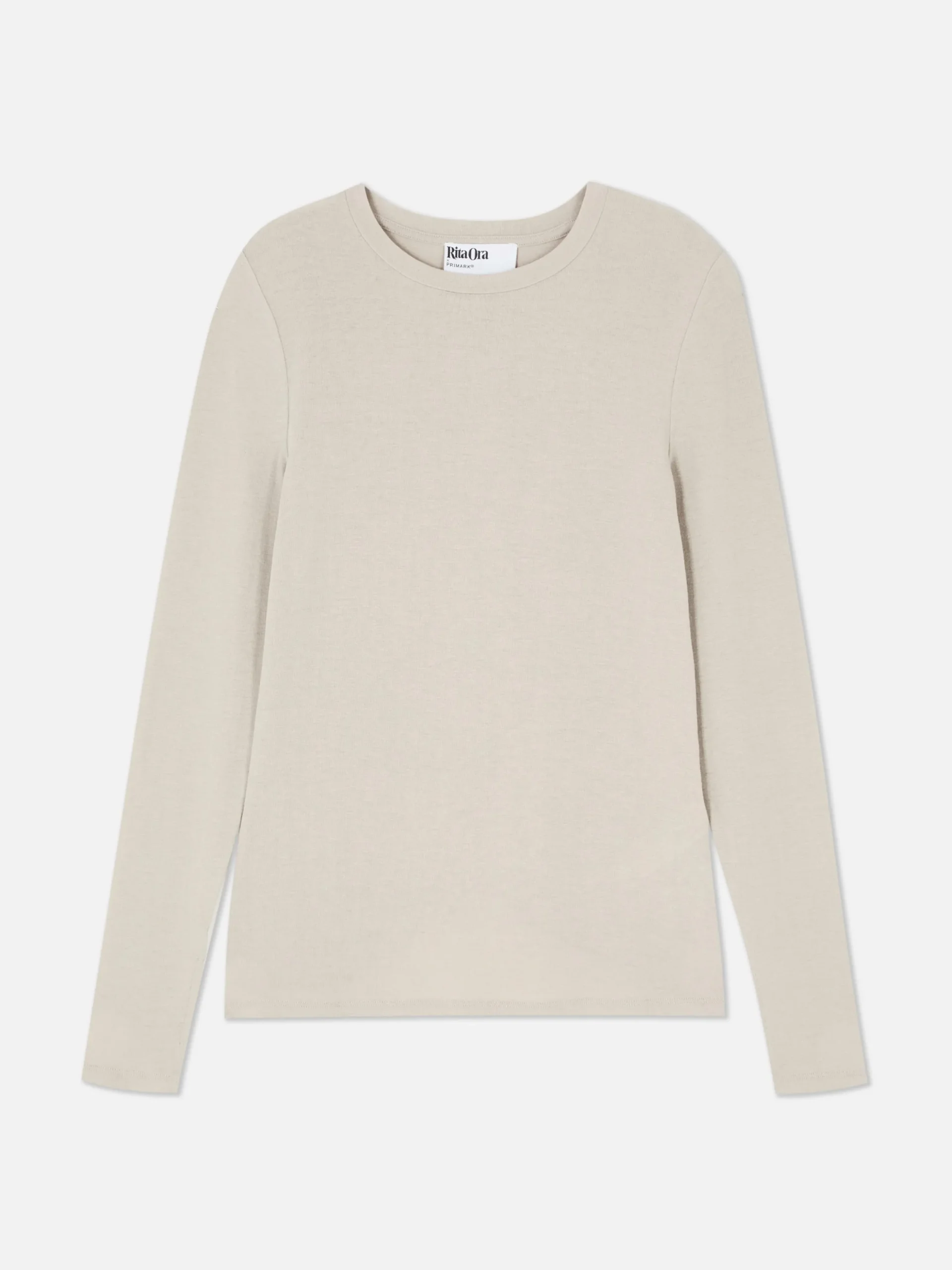 Hauts Et T-Shirts|Primark T-shirt Stretch à Manches Longues Rita Ora Fauve