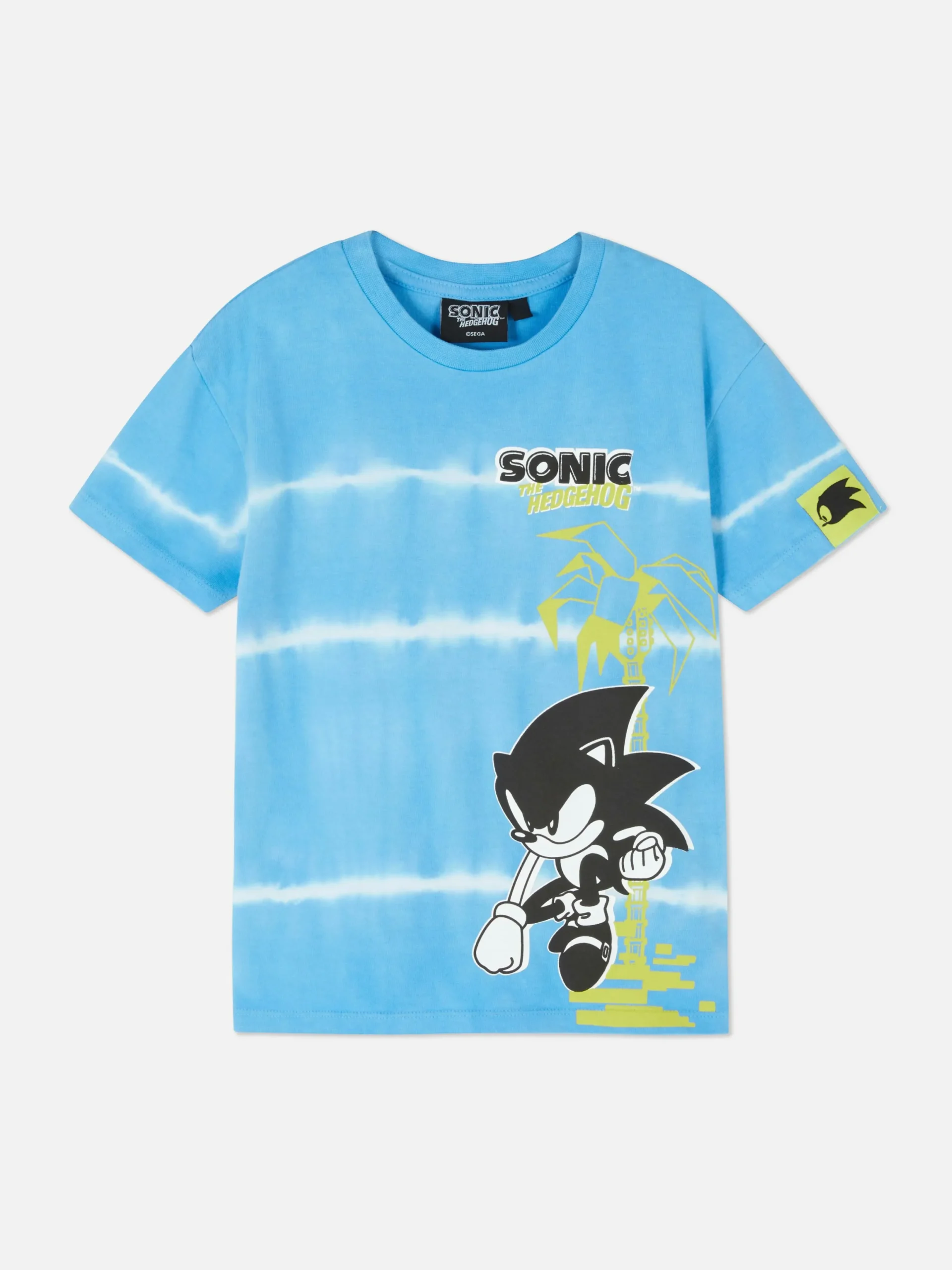 Hauts Et T-Shirts|Primark T-shirt Tie Dye Sonic Le Hérisson Bleu