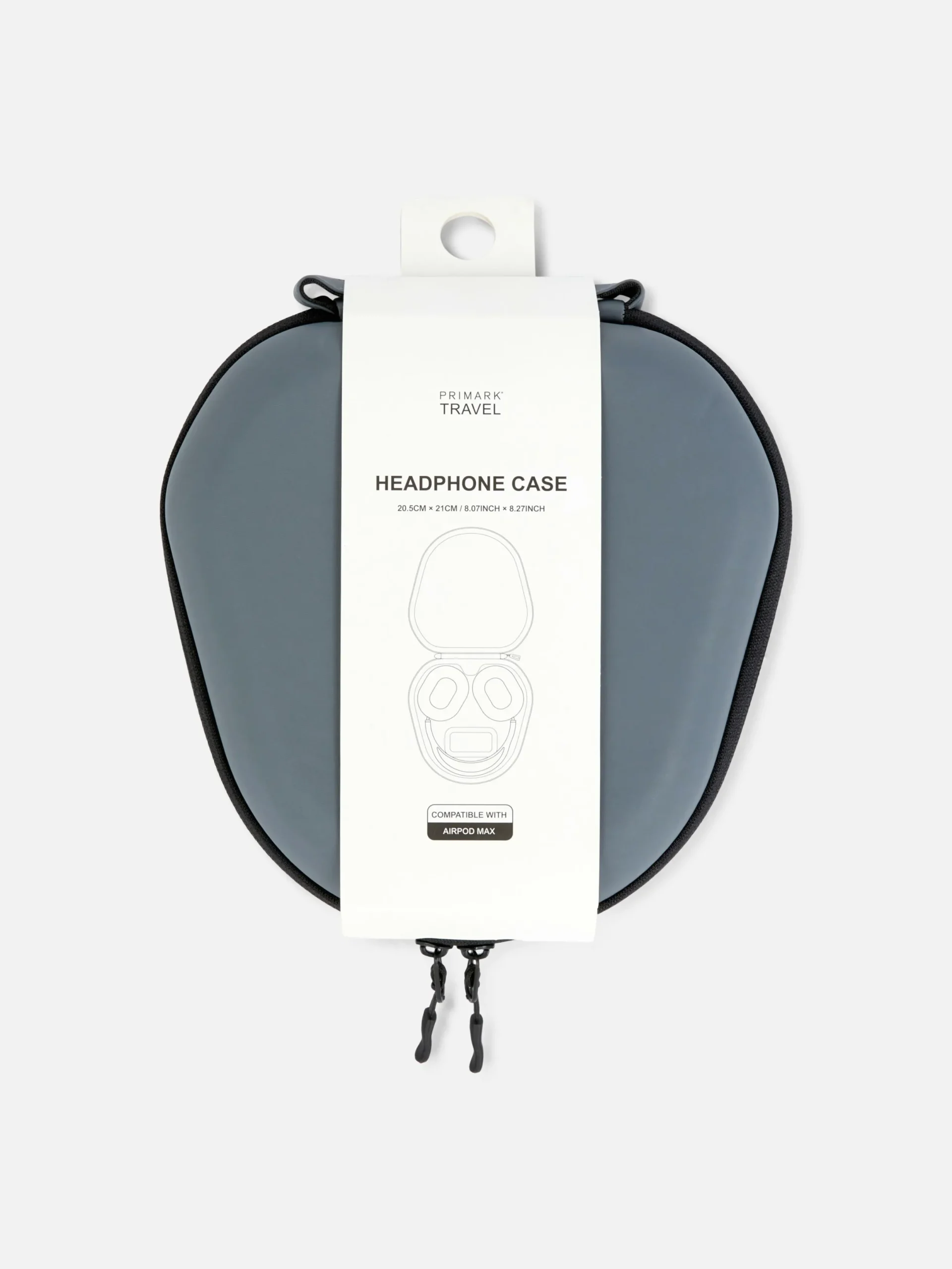 Casques Audio|Primark Étui De Voyage Zippé Pour écouteurs Gris foncé