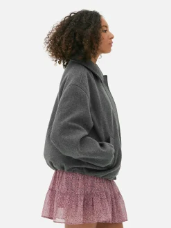 Manteaux Et Vestes|Primark Veste à Ourlet Boule Gris