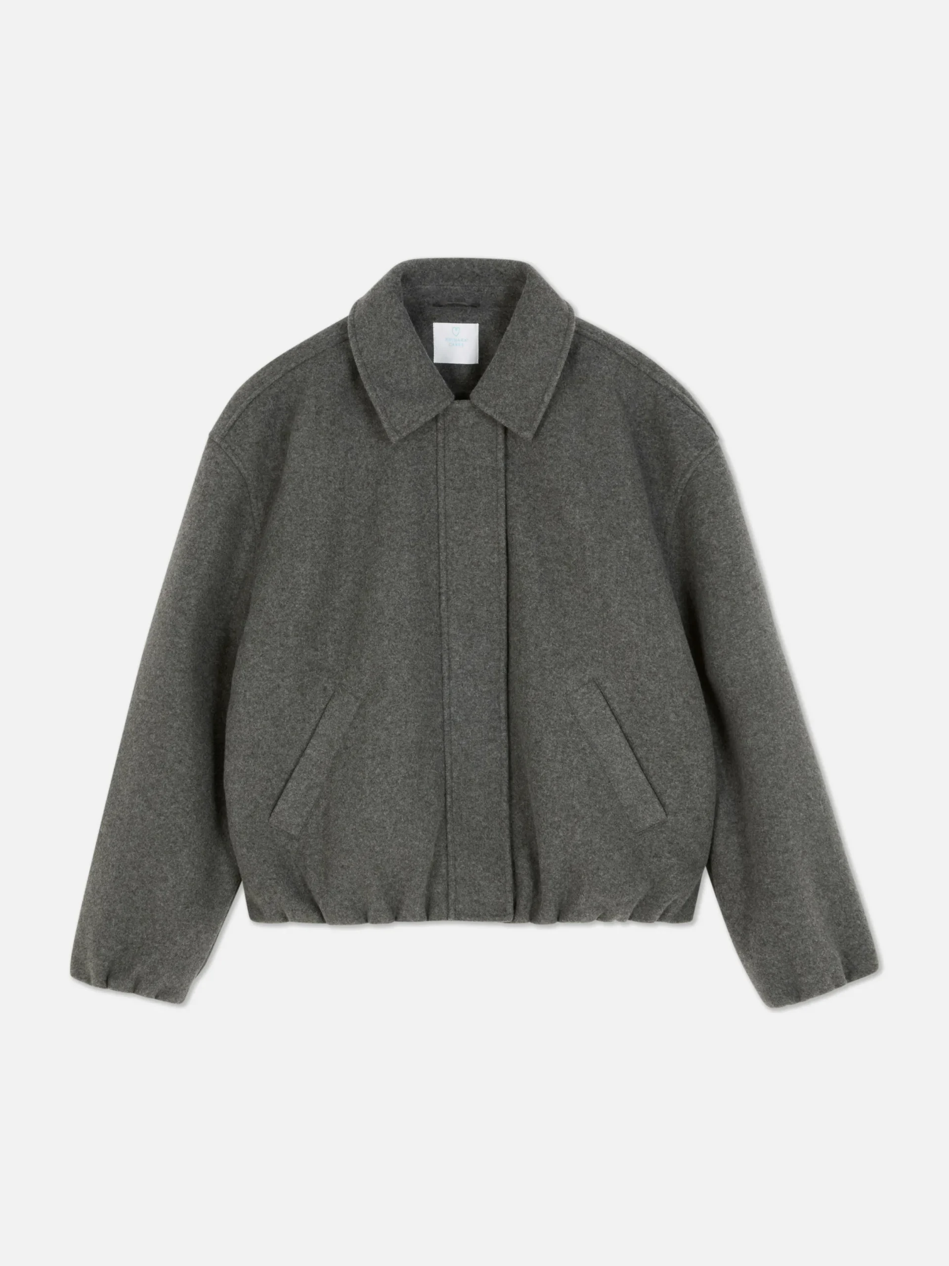 Manteaux Et Vestes|Primark Veste à Ourlet Boule Gris