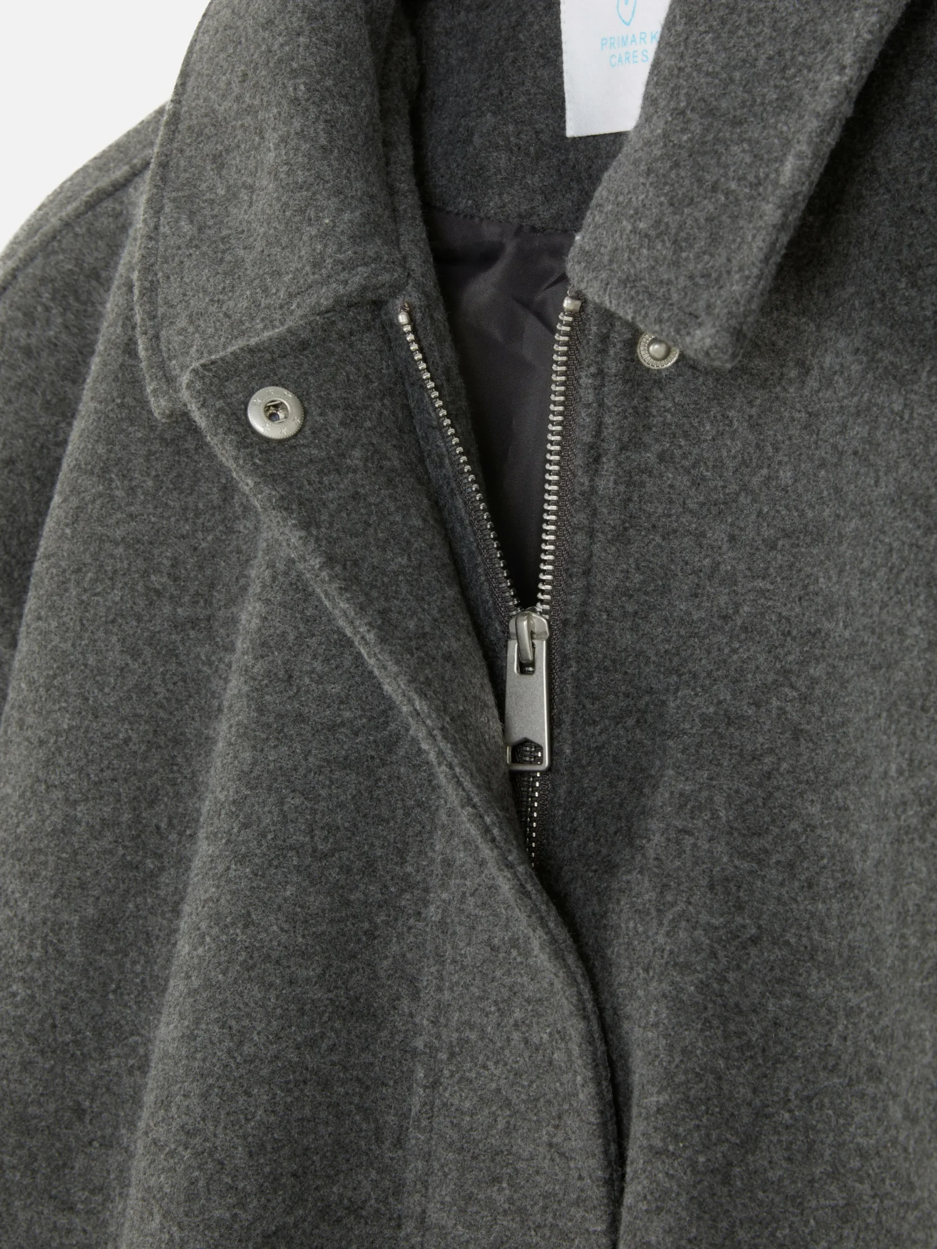 Manteaux Et Vestes|Primark Veste à Ourlet Boule Gris