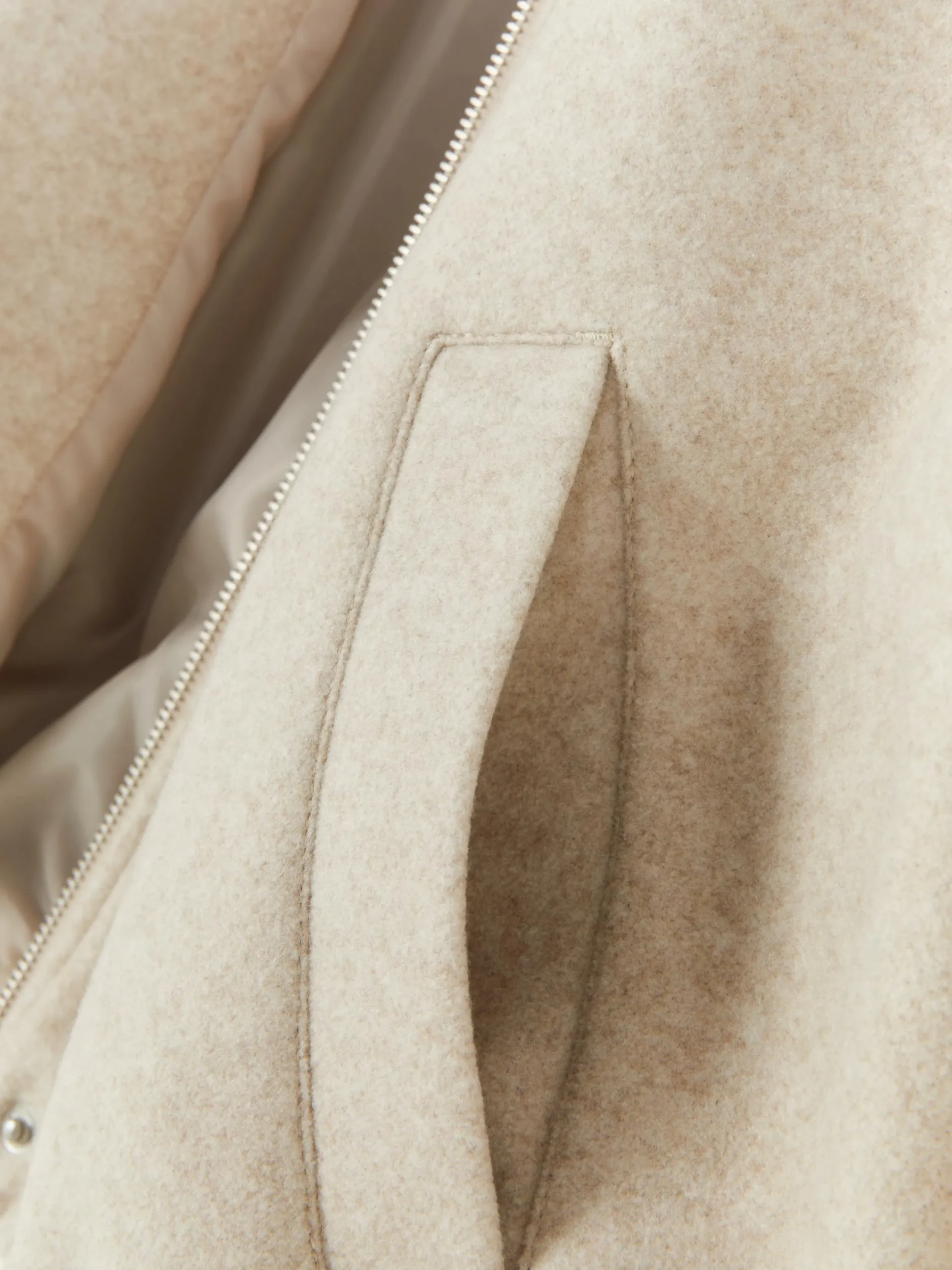Manteaux Et Vestes|Primark Veste à Ourlet Boule Écru