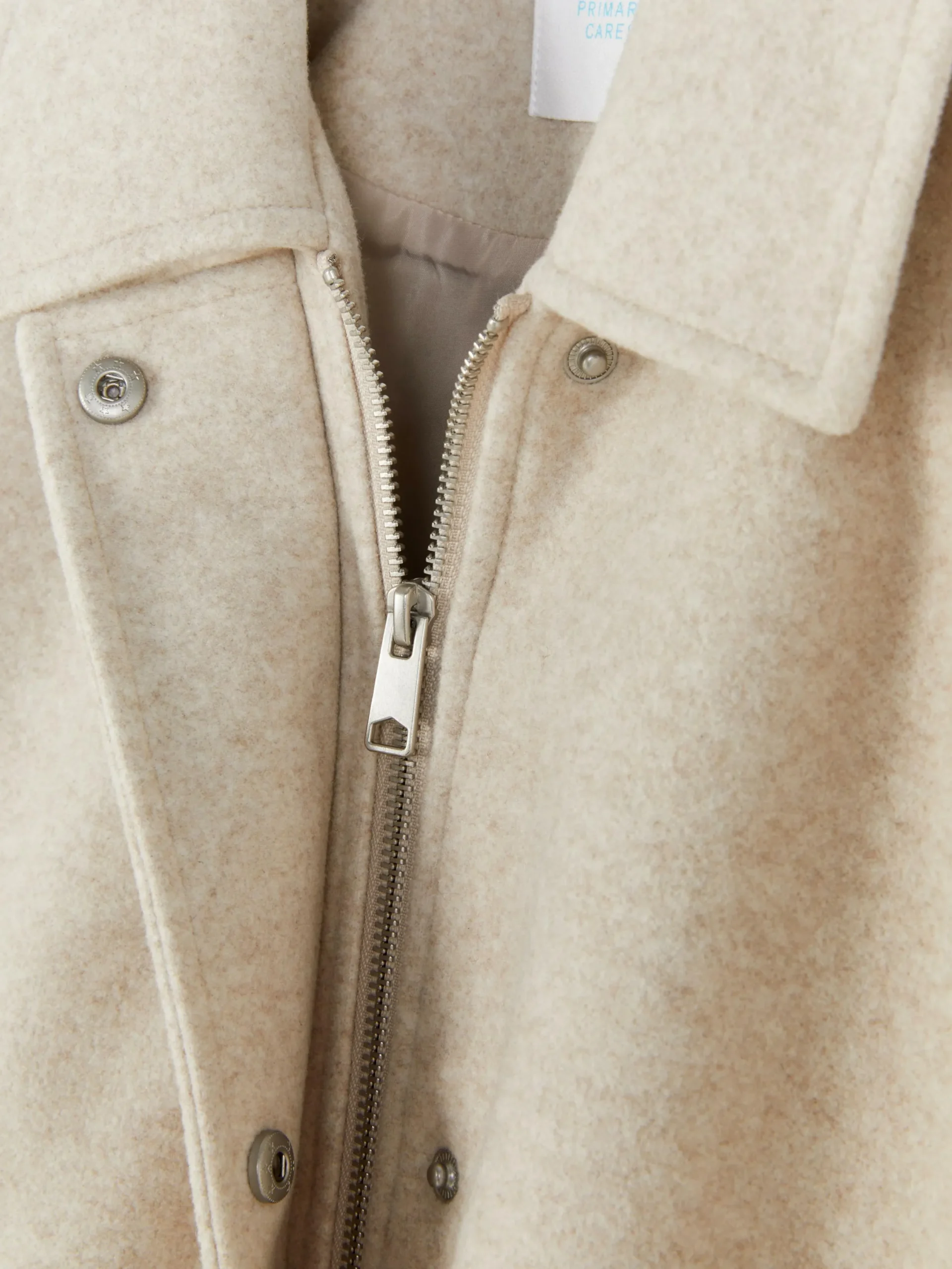 Manteaux Et Vestes|Primark Veste à Ourlet Boule Écru
