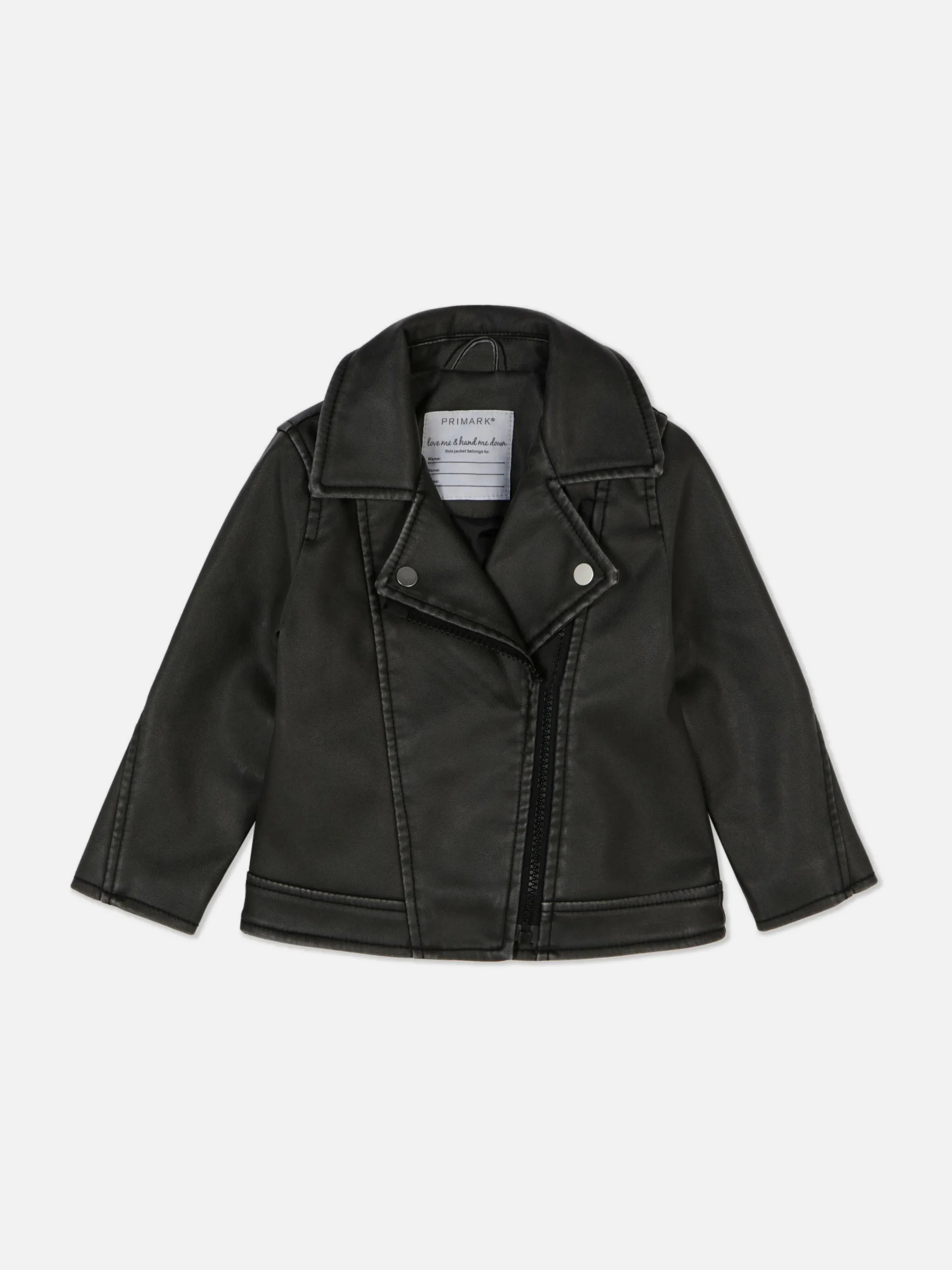 Manteaux Et Vestes|Primark Veste De Motard En Simili Cuir Noir
