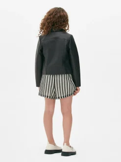 Manteaux Et Vestes|Primark Veste De Motard En Simili Cuir Noir