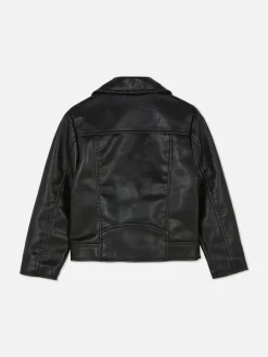 Manteaux Et Vestes|Primark Veste De Motard En Simili Cuir Noir