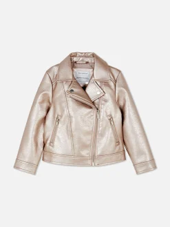 Manteaux Et Vestes|Primark Veste De Motard Métallisée Rose