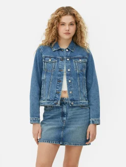 Denim|Manteaux Et Vestes|Primark Veste En Jean Bleu moyen