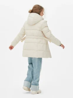 Manteaux Et Vestes|Primark Veste Matelassée à Ceinture Ivoire
