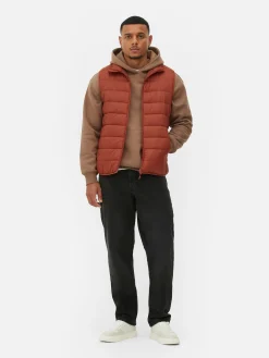 Manteaux Et Vestes|Primark Veste Rembourrée Et Zippée Sans Manches Terre de Sienne