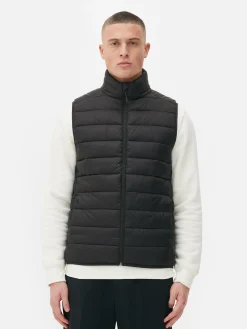 Manteaux Et Vestes|Primark Veste Rembourrée Légère Sans Manches Noir