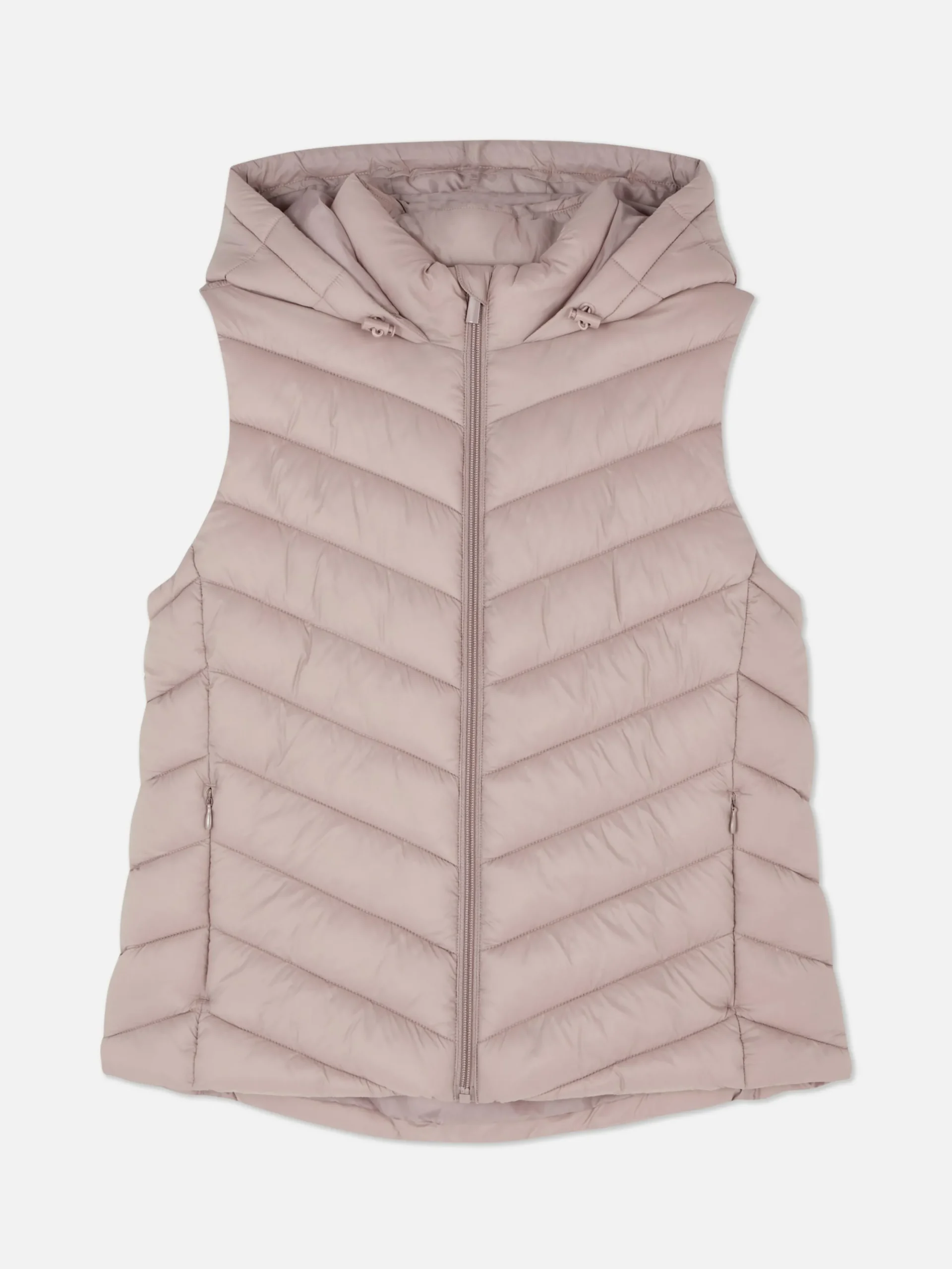 Manteaux Et Vestes|Primark Veste Sans Manche à Capuche Rose