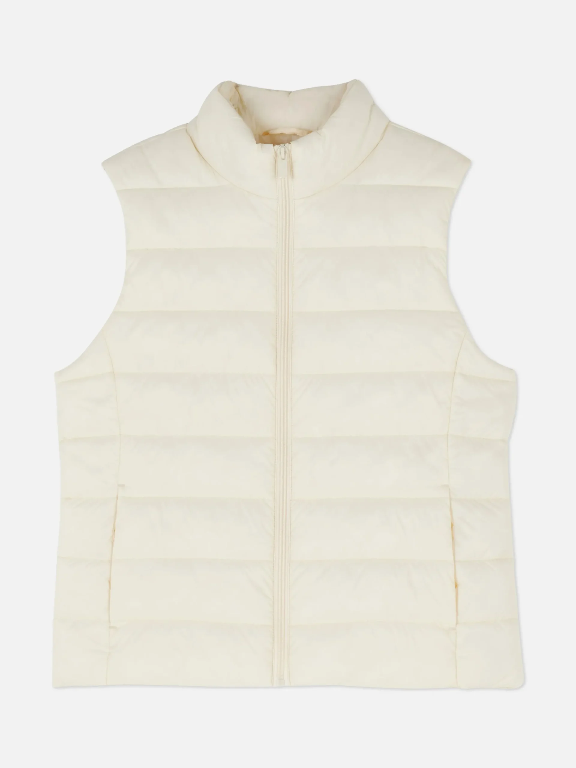 Manteaux Et Vestes|Primark Veste Sans Manche Légère Rembourrée Crème