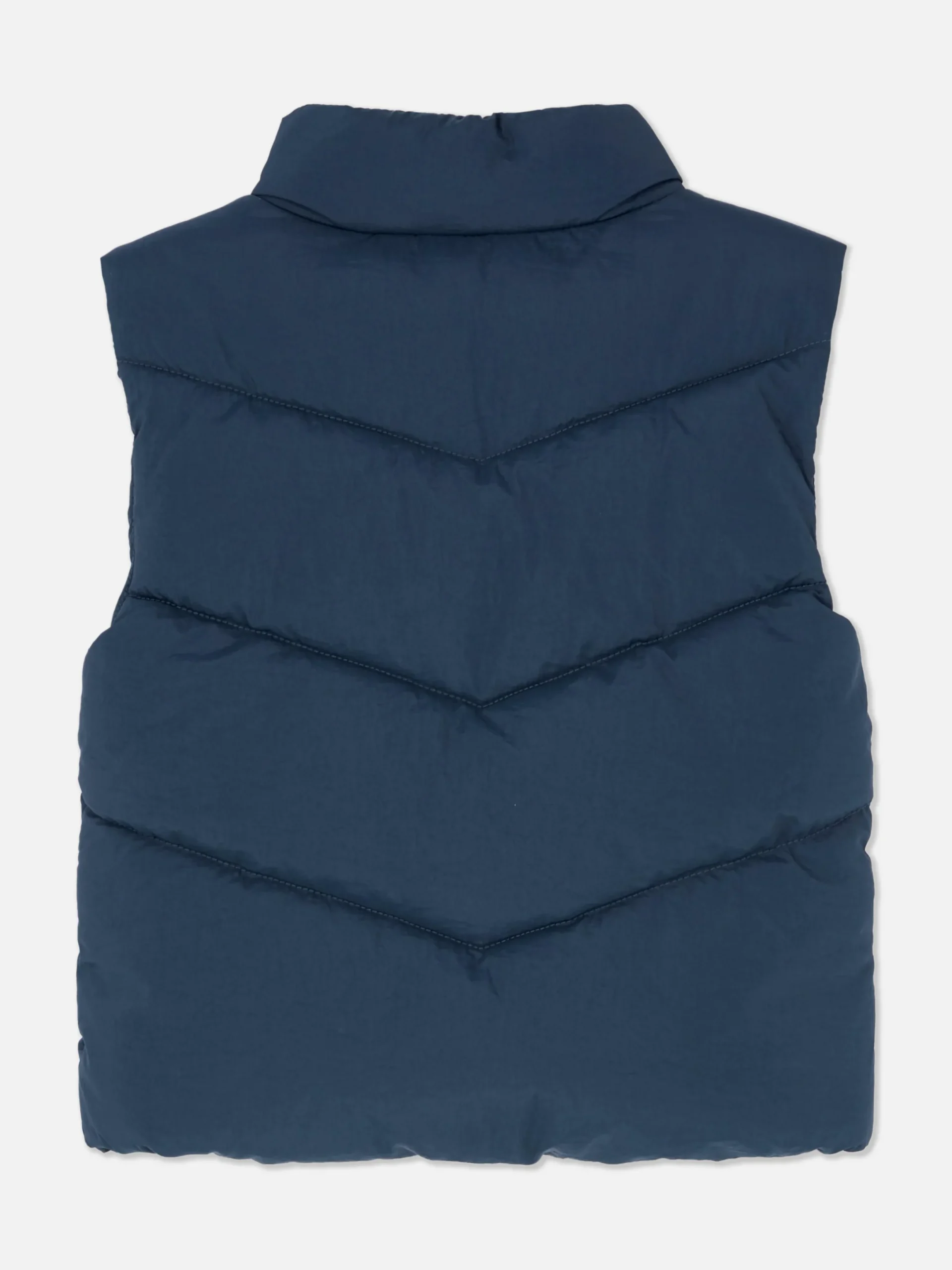Manteaux Et Vestes|Primark Veste Sans Manche Matelassée Zippée Bleu marine