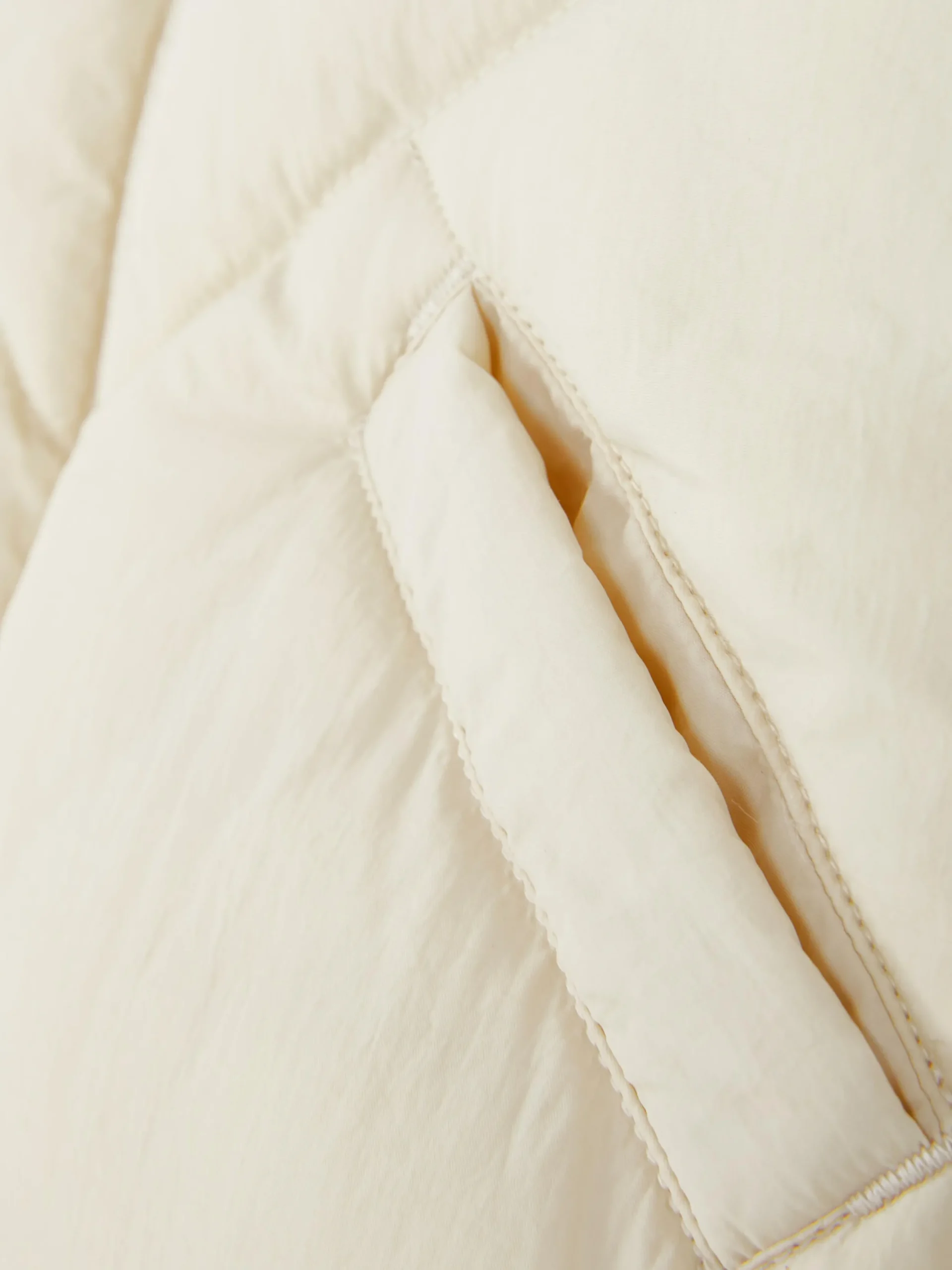 Manteaux Et Vestes|Primark Veste Sans Manche Matelassée Zippée Écru