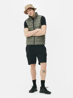 Manteaux Et Vestes|Primark Veste Sans Manche Zippée Kaki