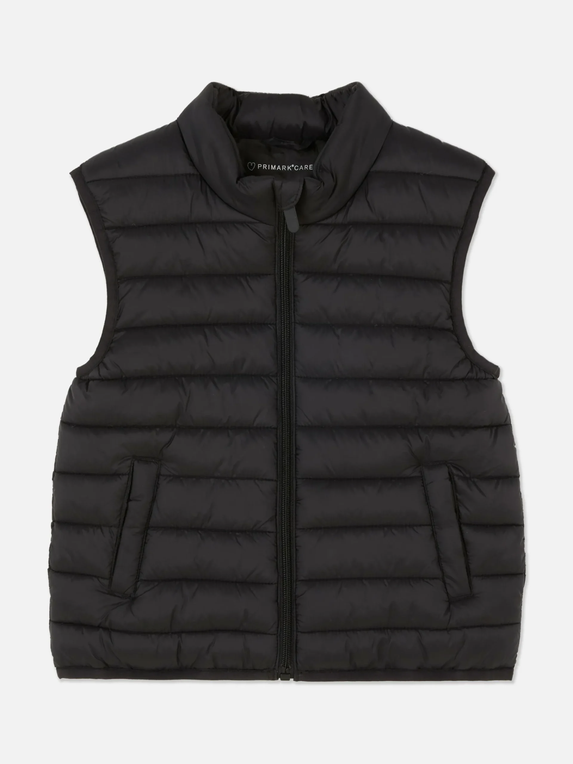 Manteaux Et Vestes|Primark Veste Sans Manches Rembourrée Zippée Noir