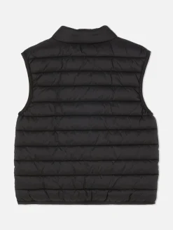 Manteaux Et Vestes|Primark Veste Sans Manches Rembourrée Zippée Noir