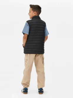 Manteaux Et Vestes|Primark Veste Sans Manches Rembourrée Zippée Noir