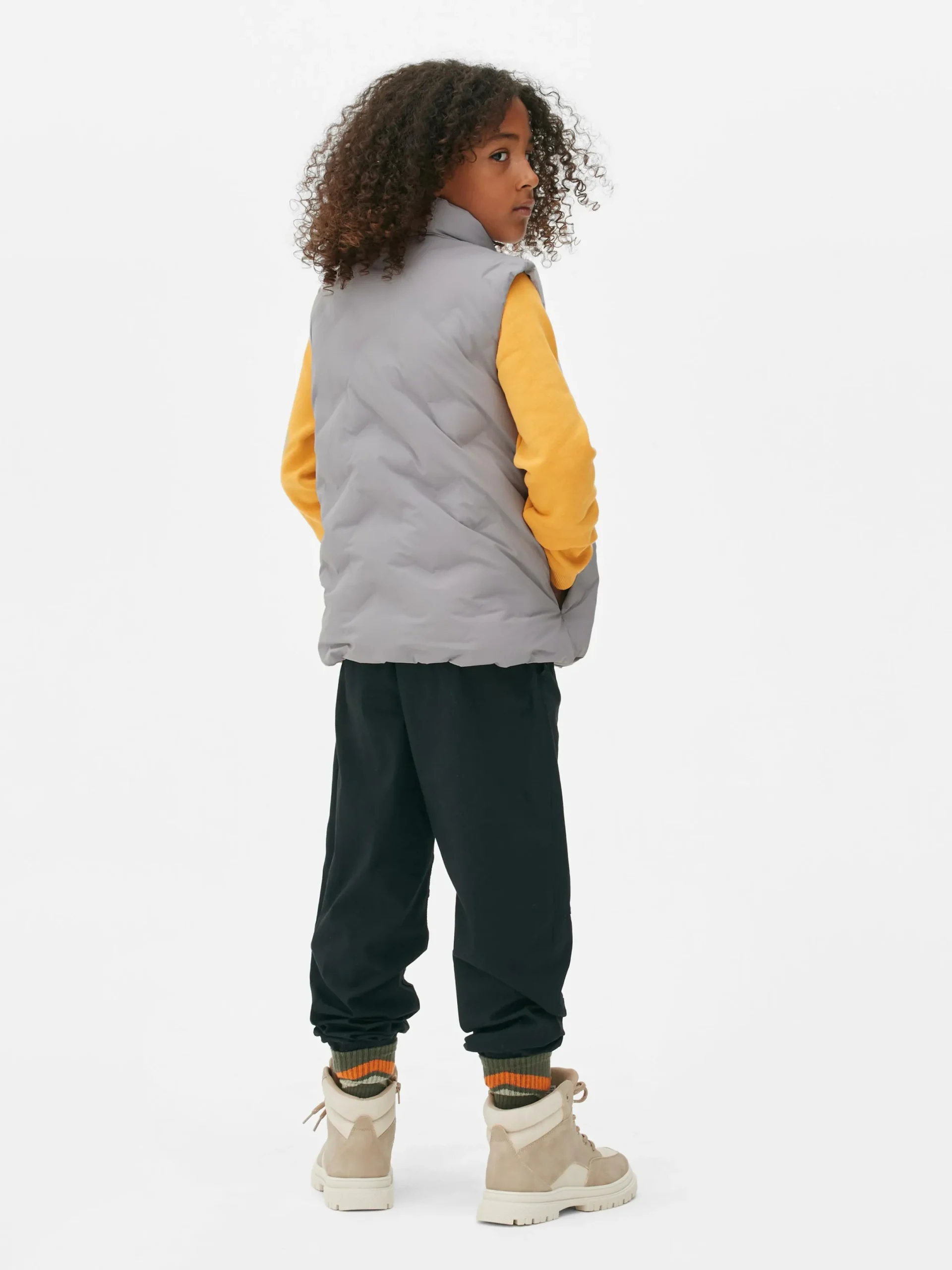 Manteaux Et Vestes|Primark Veste Sans Manches Rembourrée Zippée Gris